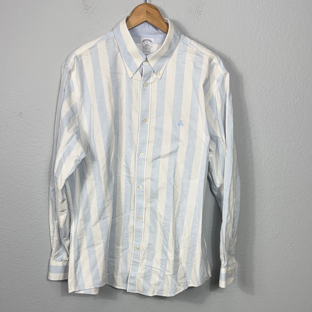 Brooks Brothers Men's Striped Button-Down Oxford Shirt